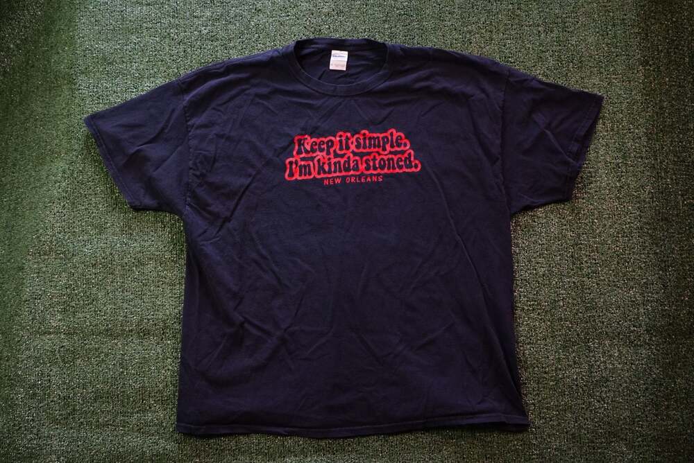 Gildan Heavy Cotton Keep It Simple I'm Kinda Stoned New Orleans T-Shirt 3XL